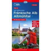 22 Cykelkarta Tyskland Fränkische Alb-Altmühltal 1:150.000